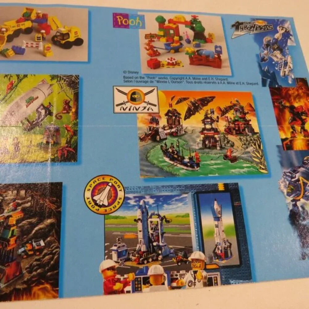 LEGO ADVERTISING - (6 items)PACKAGING Materials mostly 1999 some Lego McDonalds
